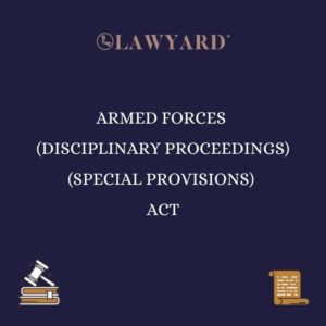 ARMED FORCES DISCIPLINARY PROCEEDINGS