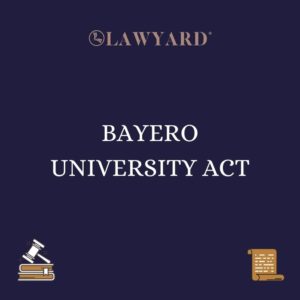 BAYERO UNIVERSITY ACT