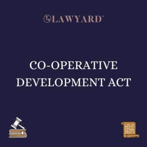 CO-OPERATIVE DEVELOPMENT ACT