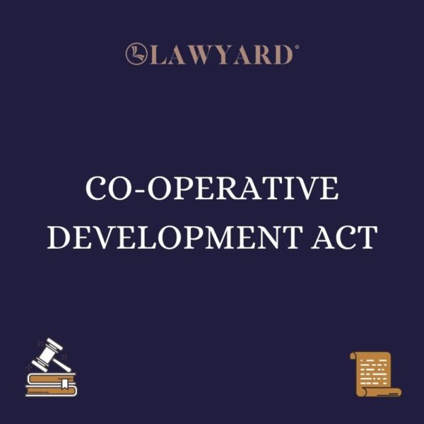 CO-OPERATIVE DEVELOPMENT ACT