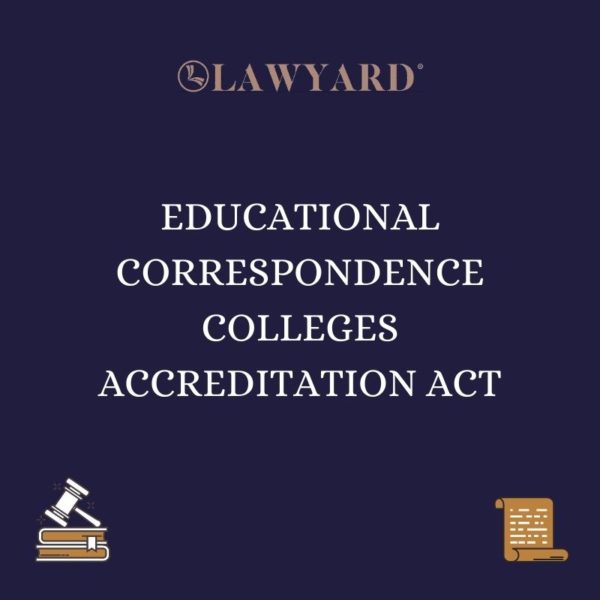 EDUCATIONAL CORRESPONDENCE COLLEGES ACCREDITATION ACT