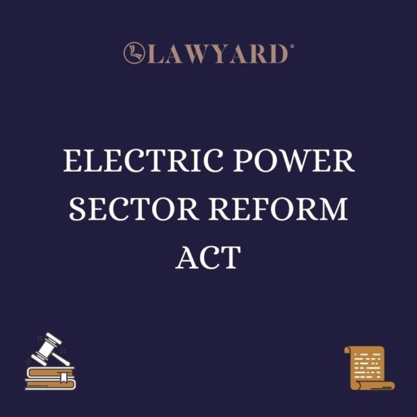 ELECTRIC POWER SECTOR REFORM ACT
