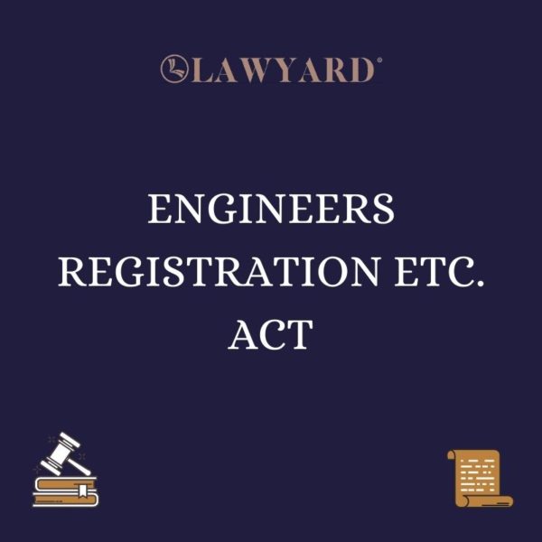 ENGINEERS REGISTRATION ETC. ACT