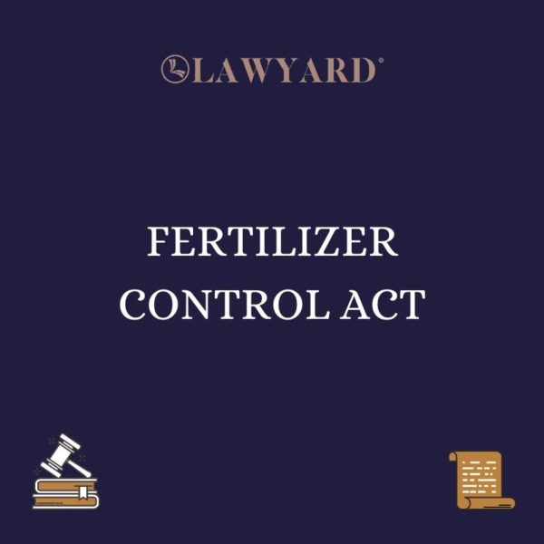 FERTILIZER CONTROL ACT