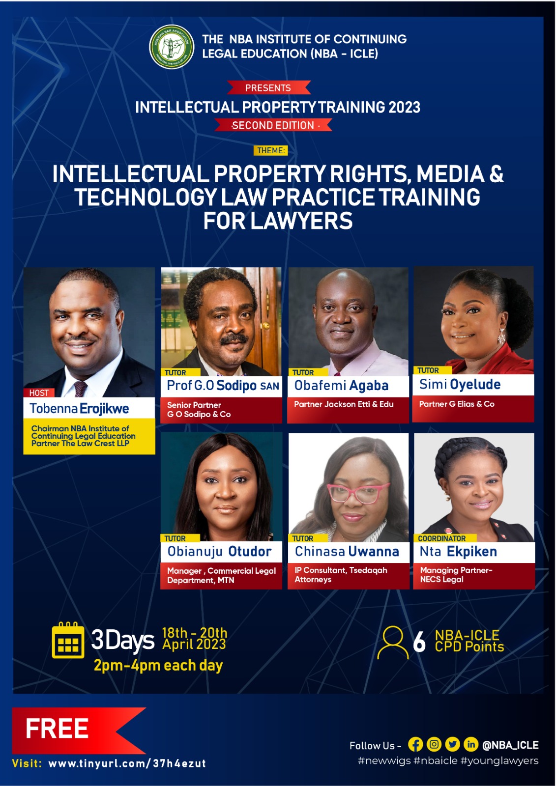 NBA-ICLE to Train Nigerian Lawyers on Intellectual Property Rights, Media &  Technology Law Practice - Lawyard