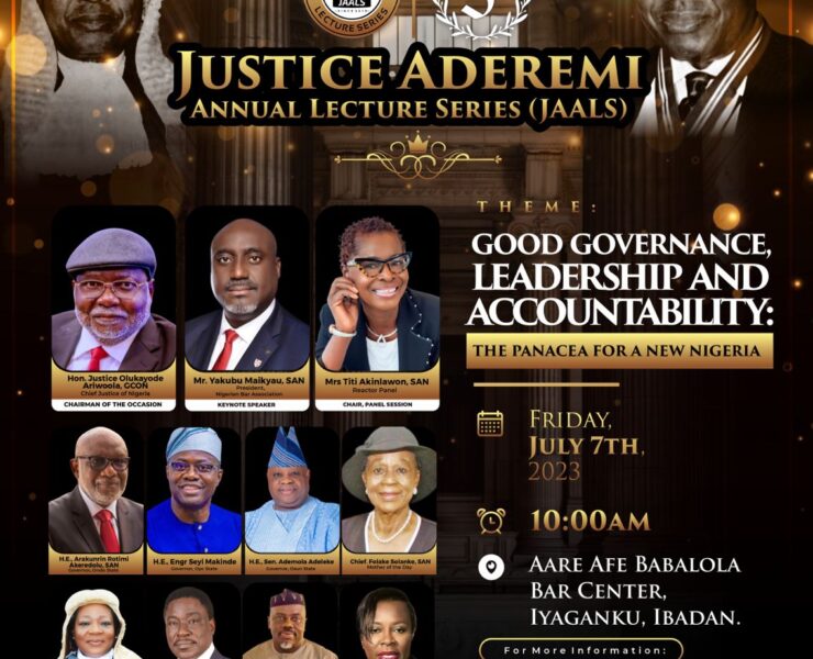 Justice Aderemi annual lecture series